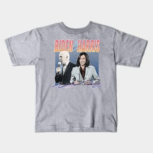 Joe Biden And Kamala Harris / Retro Style Fan Design Kids T-Shirt